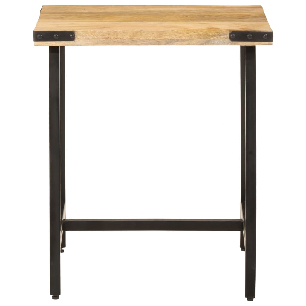 sidebord 45x45x50 cm massivt mangotræ og jern