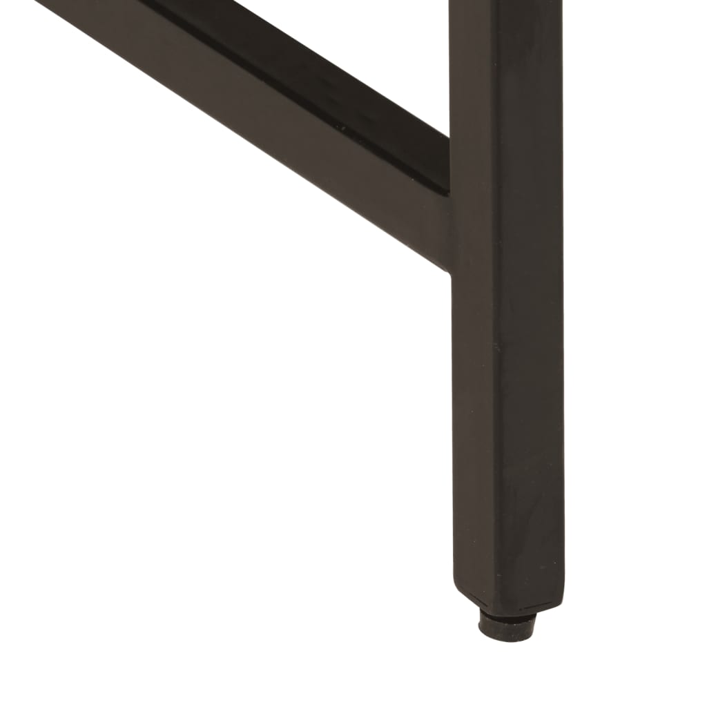 sidebord 45x45x50 cm massivt mangotræ og jern