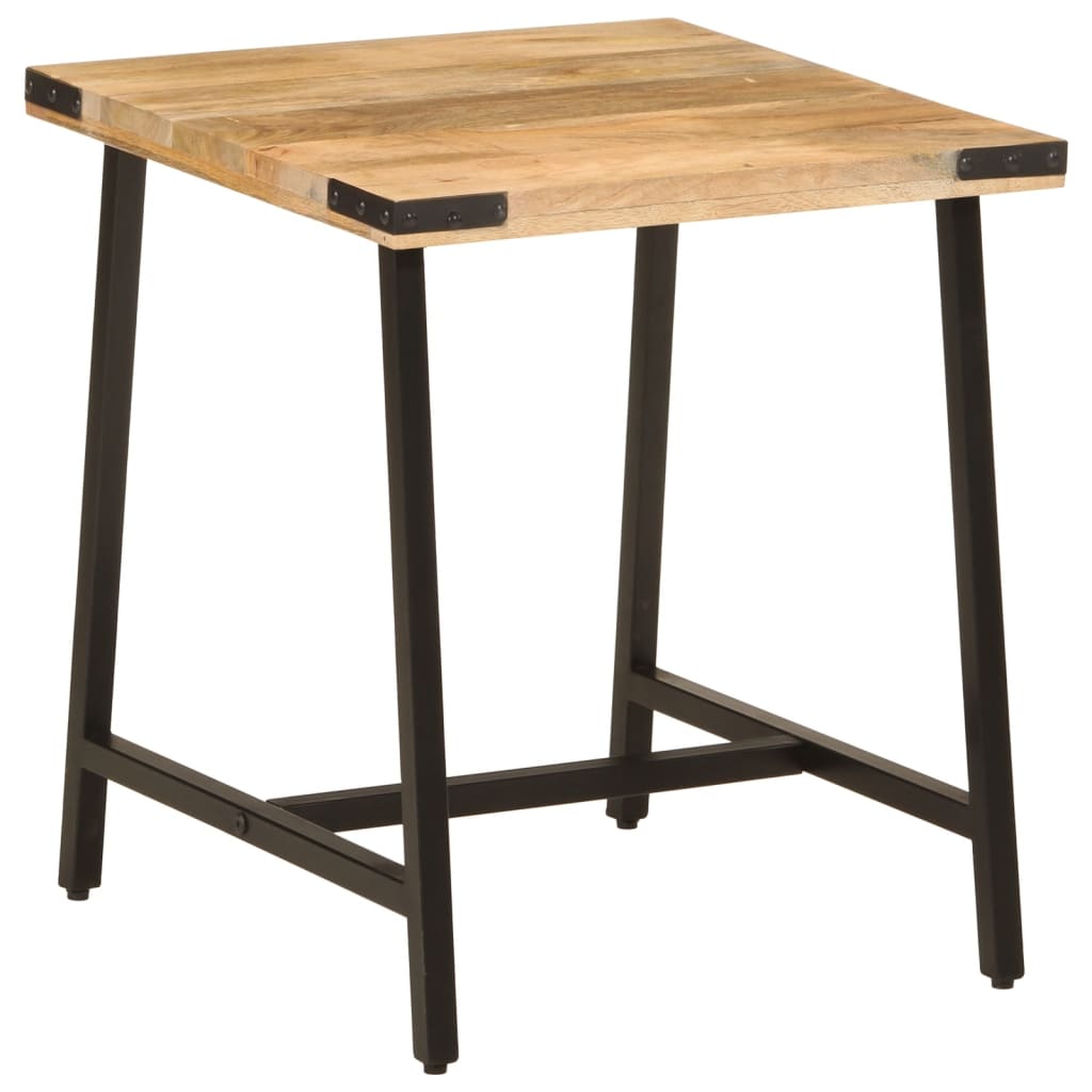 sidebord 45x45x50 cm massivt mangotræ og jern