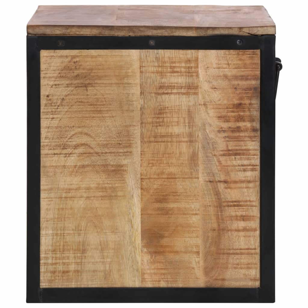 sengebord 40x35x40 cm massivt mangotræ