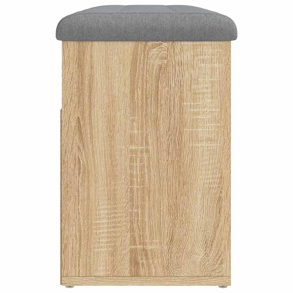 skobænk 82x32x45,5 cm konstrueret træ sonoma-eg