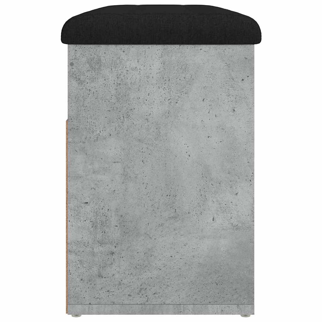 skobænk 82x32x45,5 cm konstrueret træ betongrå