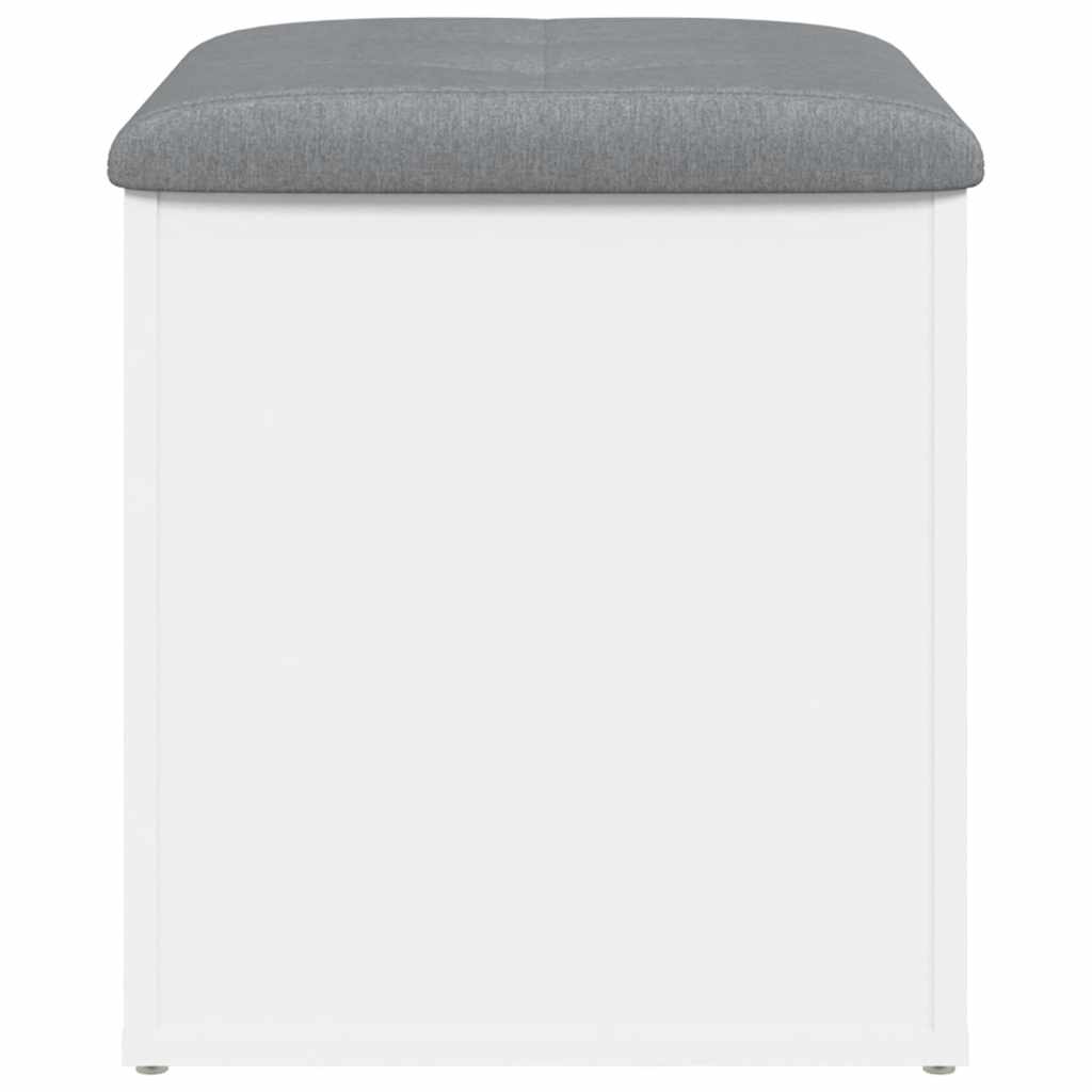 opbevaringsbænk hvid 42x42x45 cm konstrueret træ