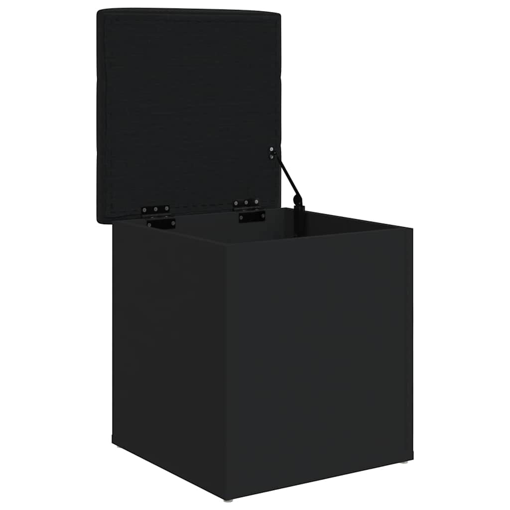 opbevaringsbænk 42x42x45 cm konstrueret træ sort