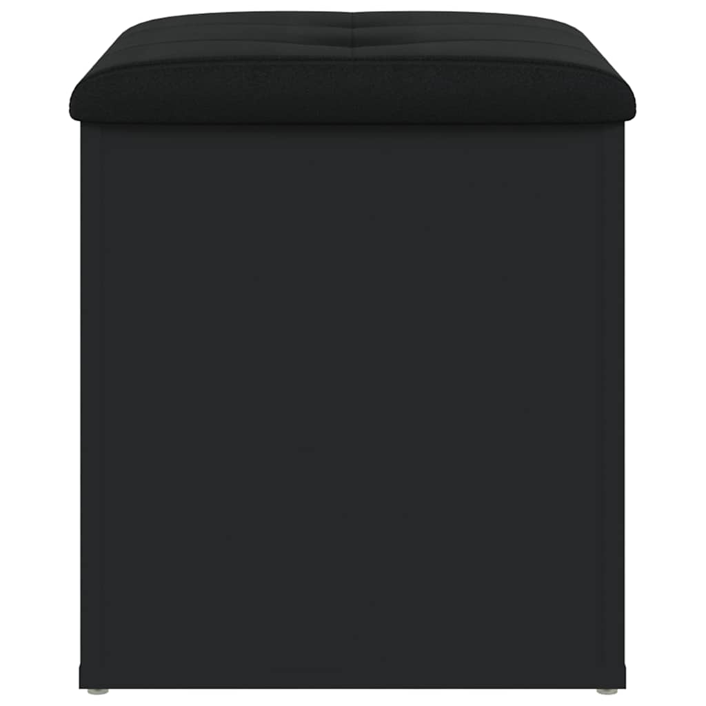 opbevaringsbænk 42x42x45 cm konstrueret træ sort