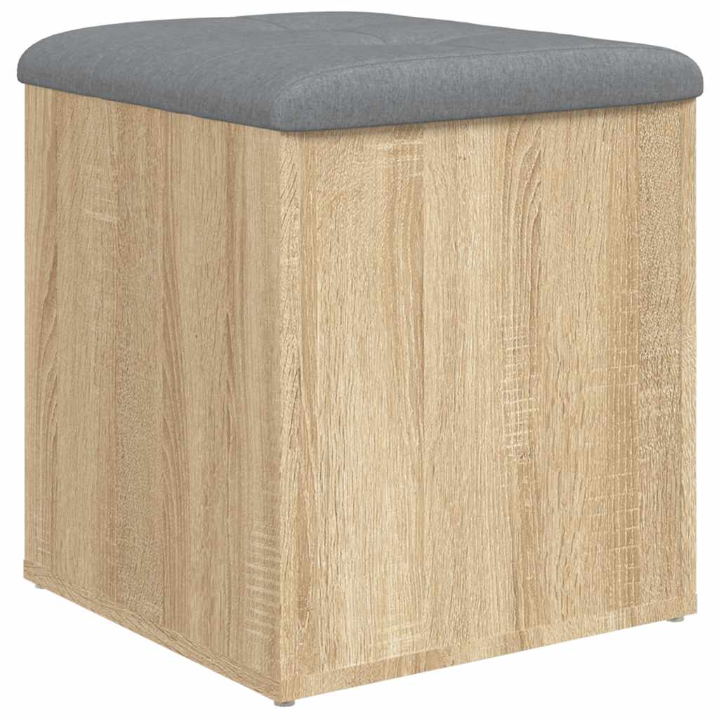 opbevaringsbænk Sonoma eg 42x42x45 cm konstrueret træ