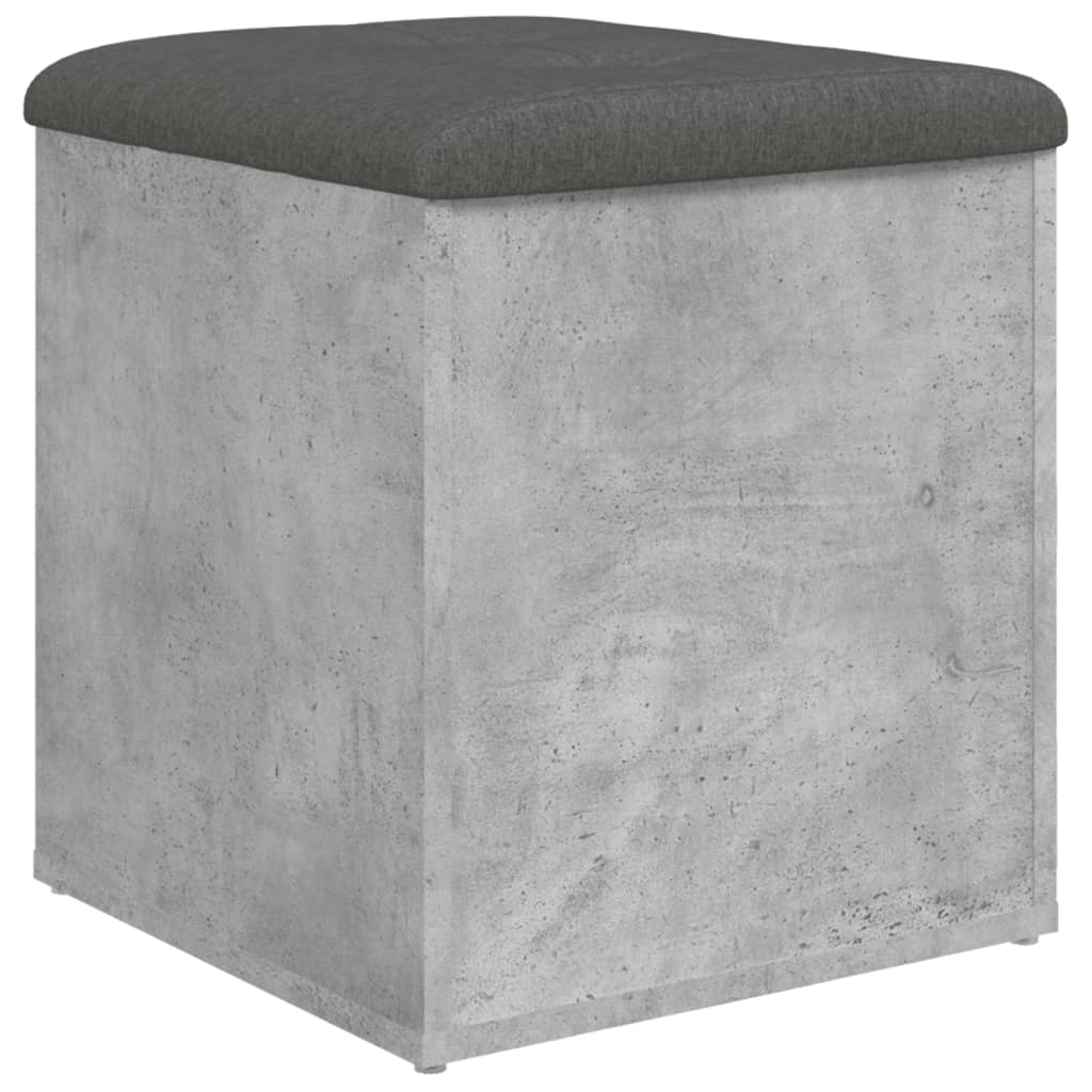 skobænk 42x42x45 cm konstrueret træ betongrå