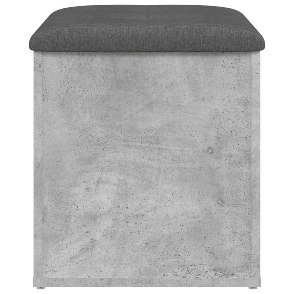 skobænk 42x42x45 cm konstrueret træ betongrå