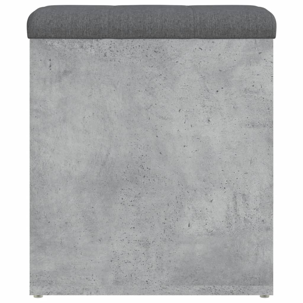 skobænk 42x42x45 cm konstrueret træ betongrå