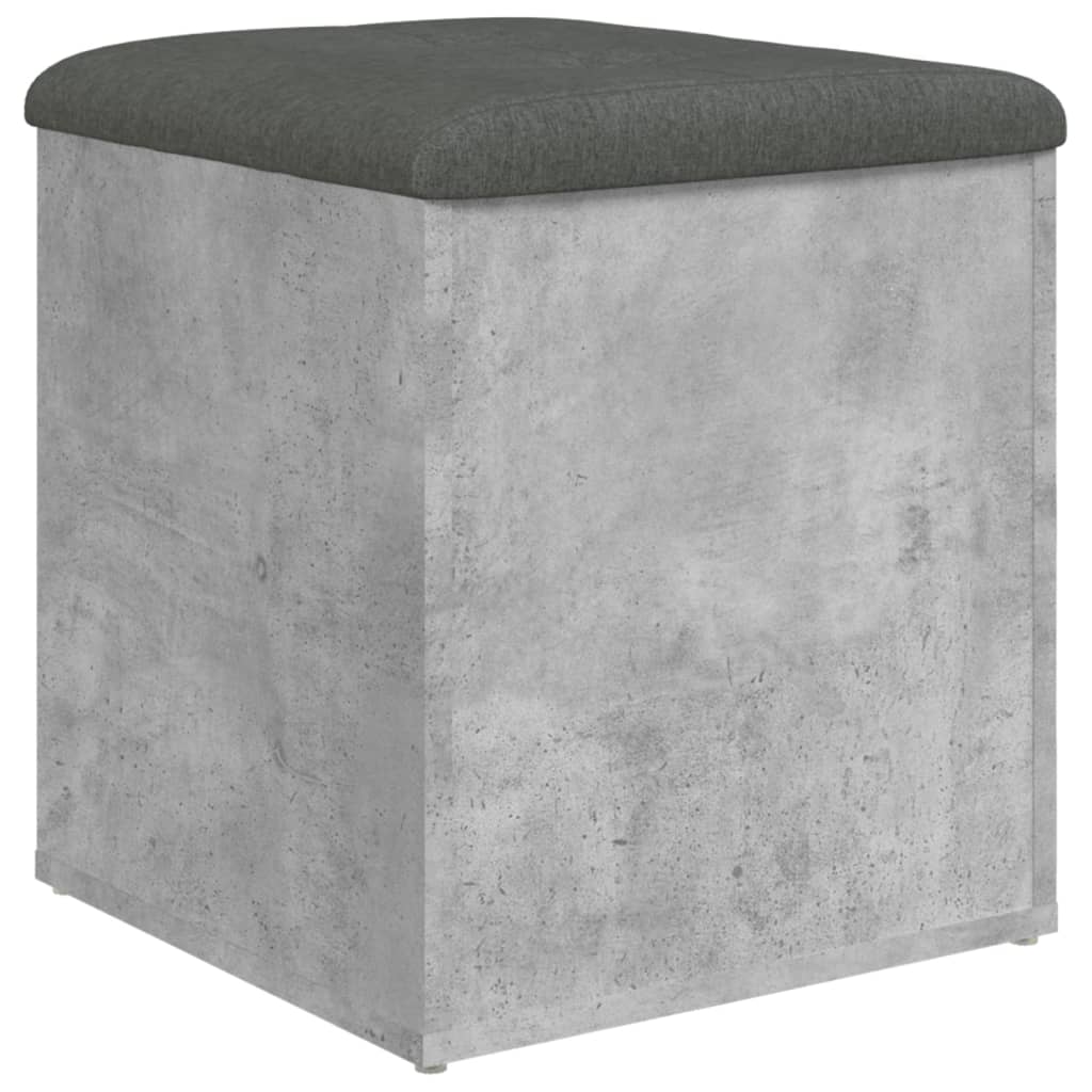 skobænk 42x42x45 cm konstrueret træ betongrå