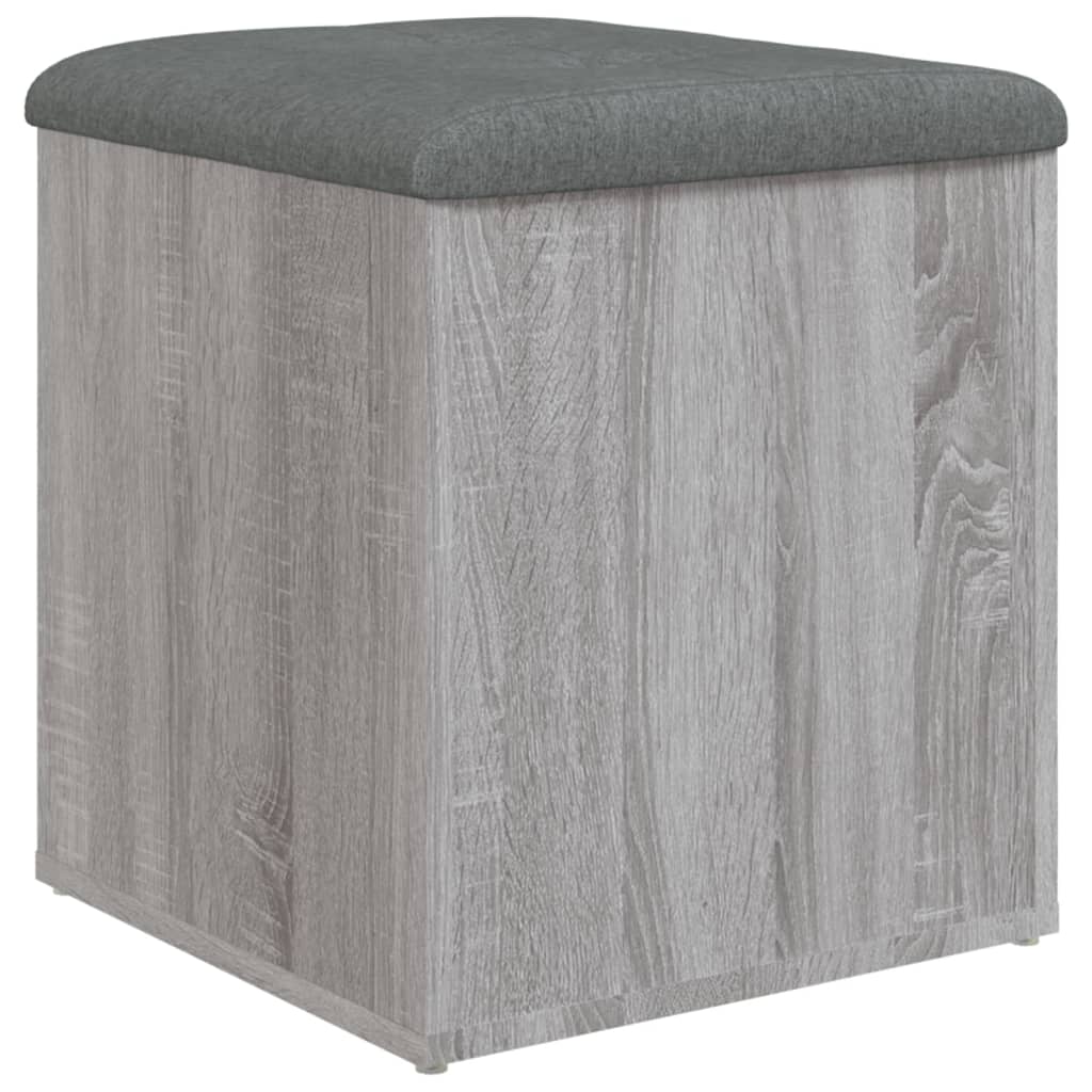 skobænk 42x42x45 cm konstrueret træ grå sonoma-eg