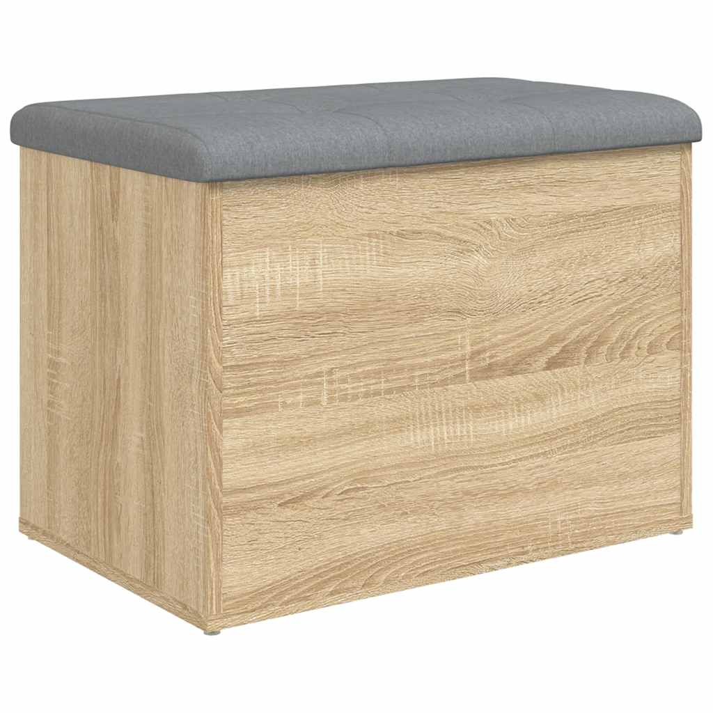 opbevaringsbænk Sonoma eg 62x42x45 cm konstrueret træ