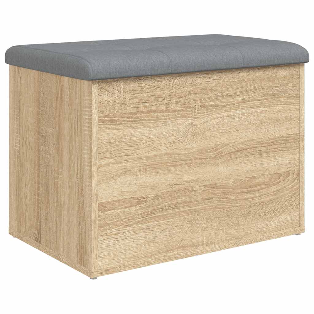 opbevaringsbænk Sonoma eg 62x42x45 cm konstrueret træ