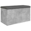 opbevaringsbænk 82x42x45 cm konstrueret træ betongrå