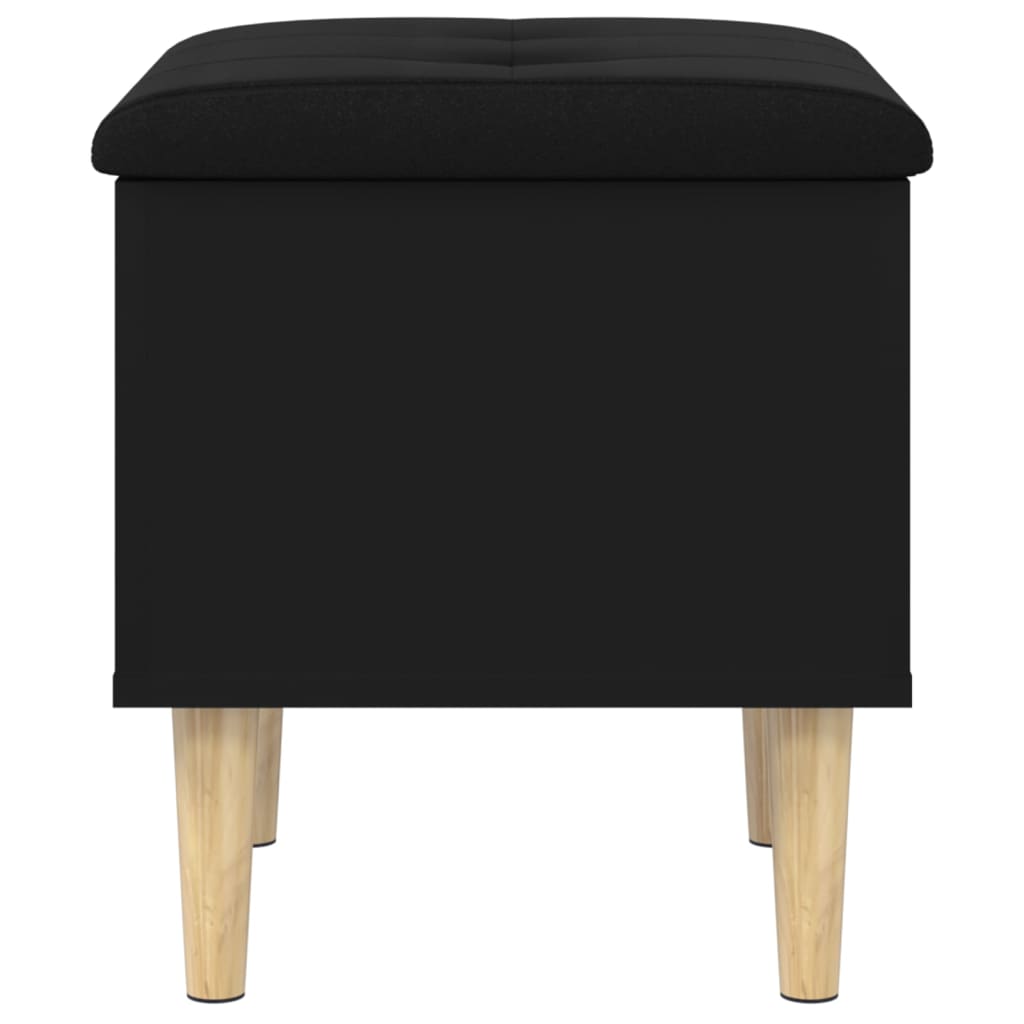 opbevaringsbænk 42x42x46 cm konstrueret træ sort