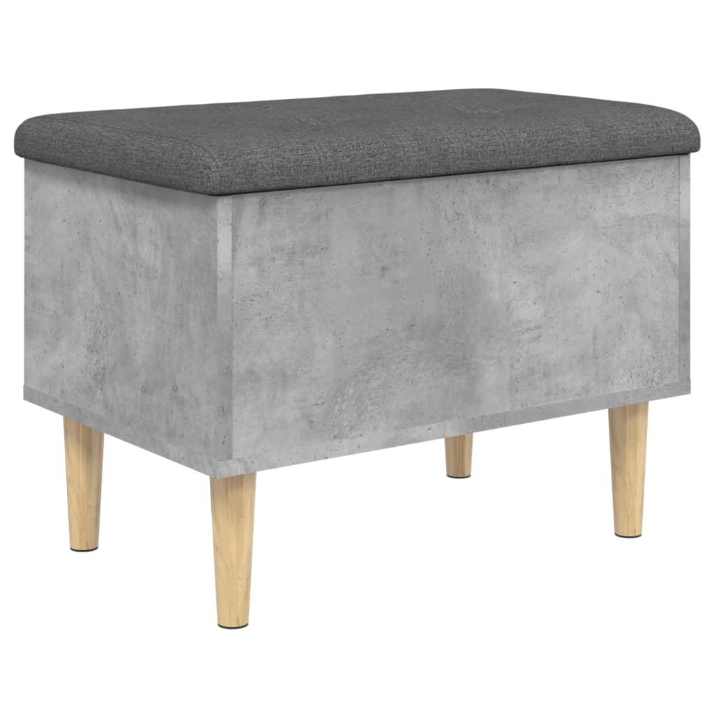 skobænk 62x42x46 cm konstrueret træ betongrå