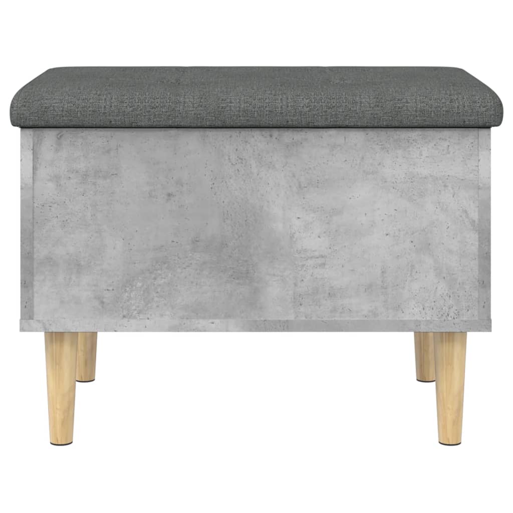 skobænk 62x42x46 cm konstrueret træ betongrå