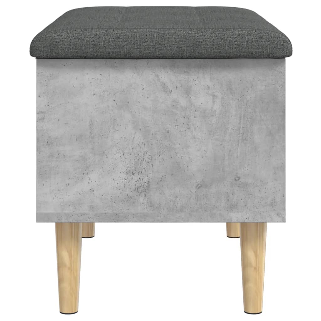 skobænk 62x42x46 cm konstrueret træ betongrå