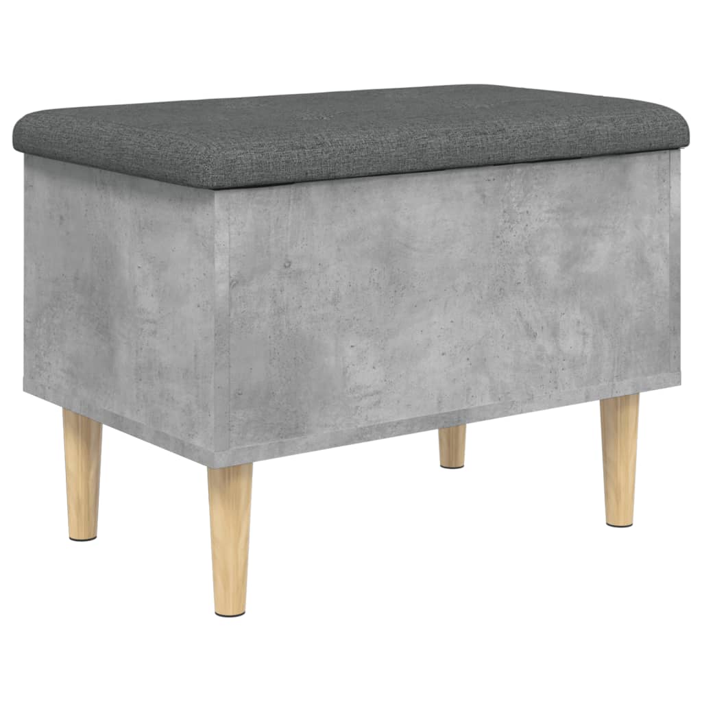 skobænk 62x42x46 cm konstrueret træ betongrå