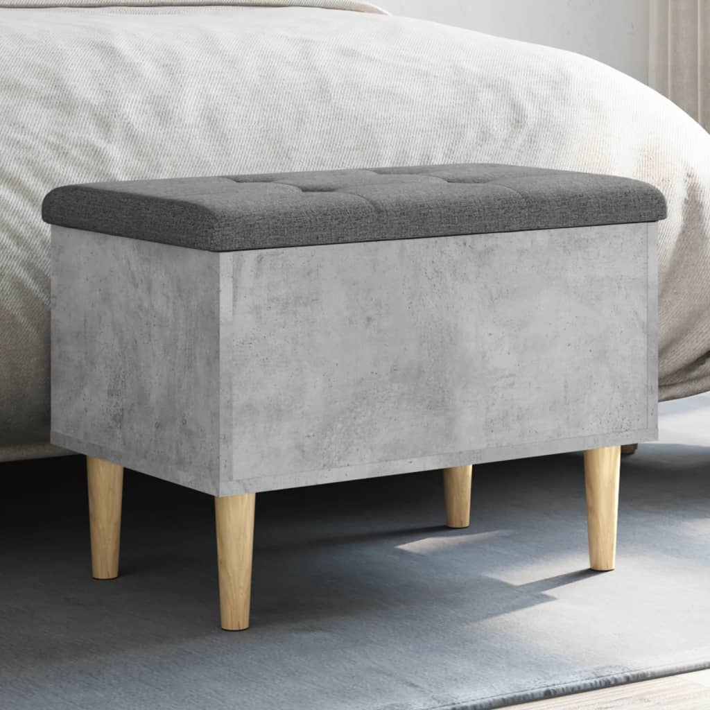 skobænk 62x42x46 cm konstrueret træ betongrå