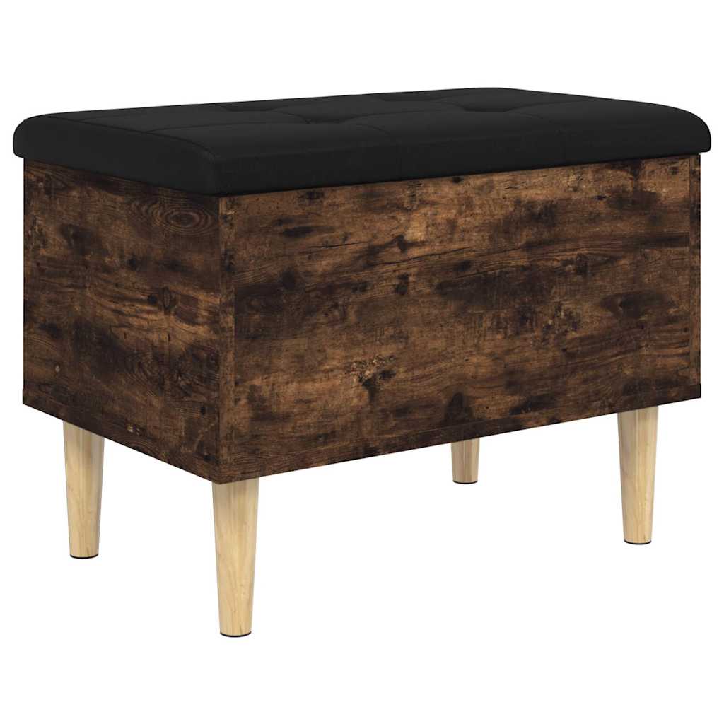 skobænk 62x42x46 cm konstrueret træ røget egetræsfarve