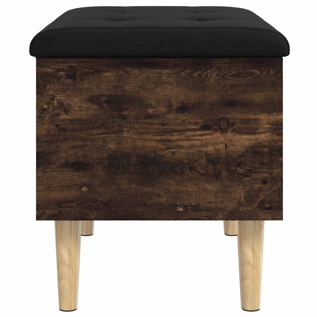 skobænk 62x42x46 cm konstrueret træ røget egetræsfarve
