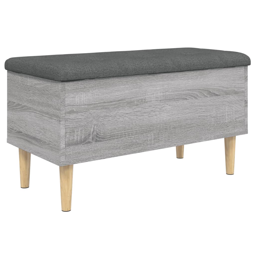 skobænk 82x42x46 cm konstrueret træ grå sonoma-eg