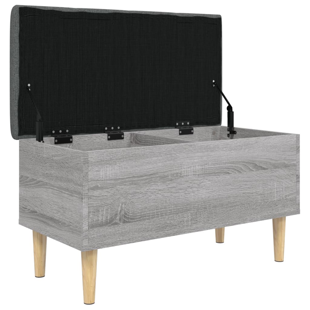 skobænk 82x42x46 cm konstrueret træ grå sonoma-eg
