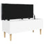 opbevaringsbænk 102x42x46 cm konstrueret træ hvid