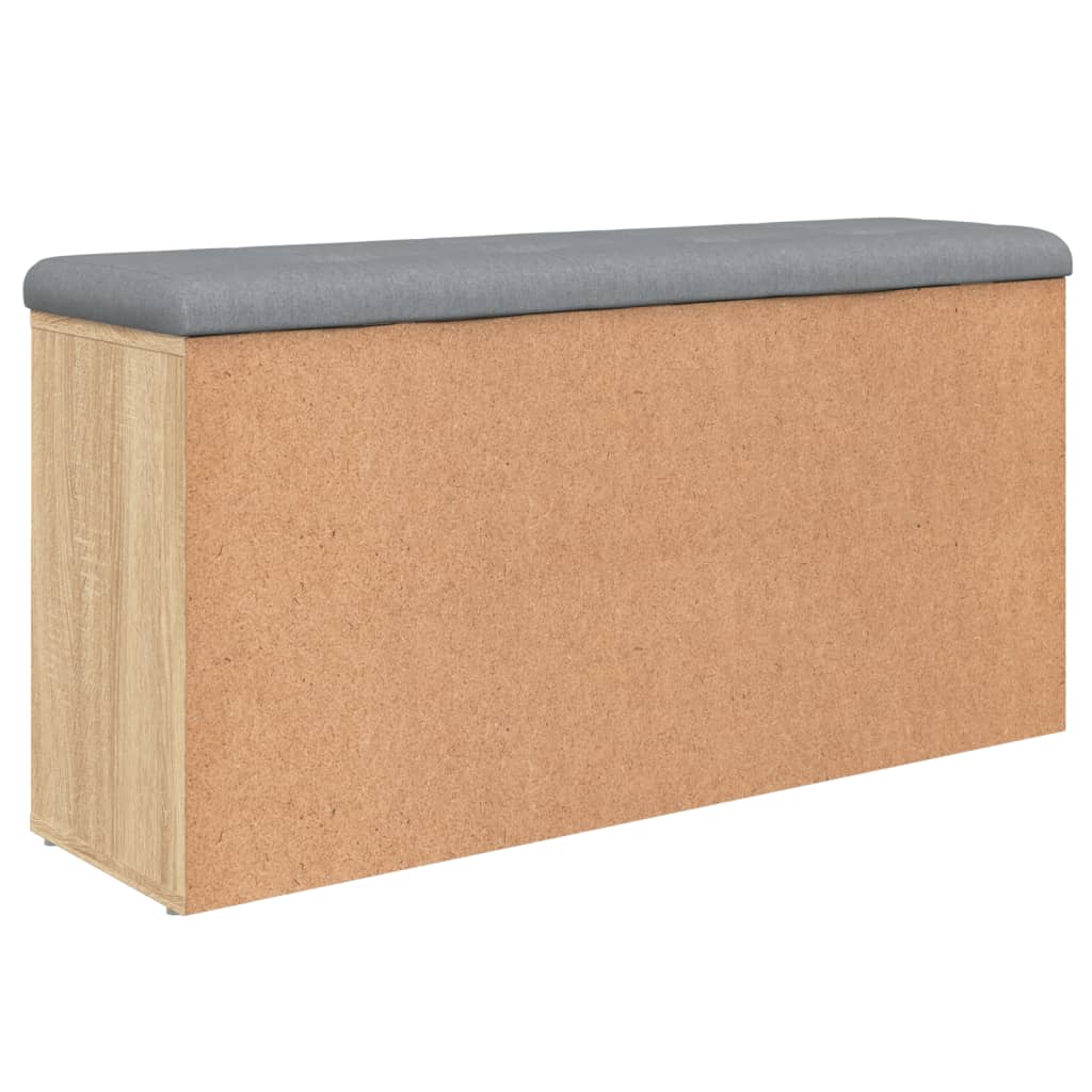 skobænk 102x32x50 cm konstrueret træ sonoma-eg