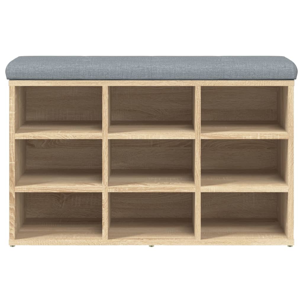 skobænk Sonoma eg 82x32x50 cm konstrueret træ
