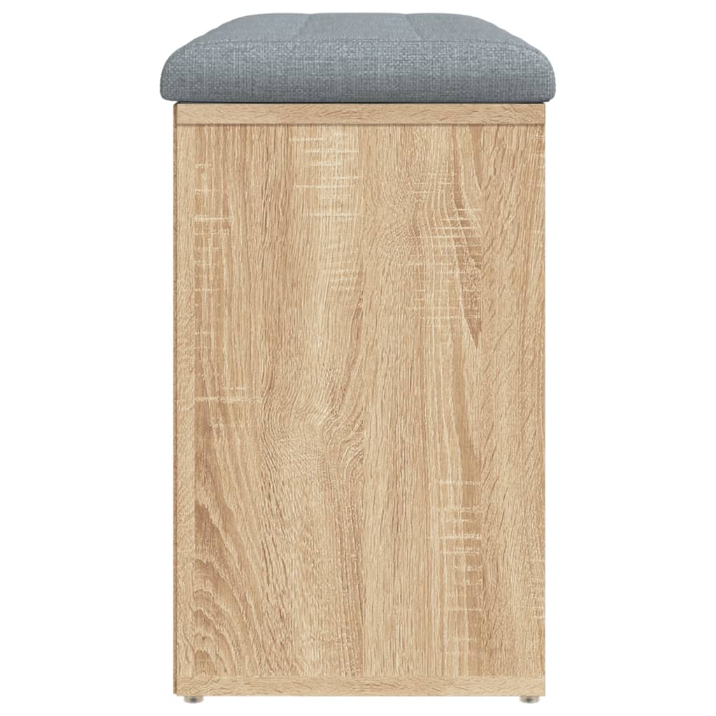 skobænk Sonoma eg 82x32x50 cm konstrueret træ