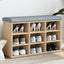 skobænk Sonoma eg 82x32x50 cm konstrueret træ