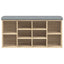 skobænk 102x32x50 cm konstrueret træ sonoma-eg