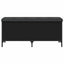 opbevaringsbænk 102x42x45 cm konstrueret træ sort