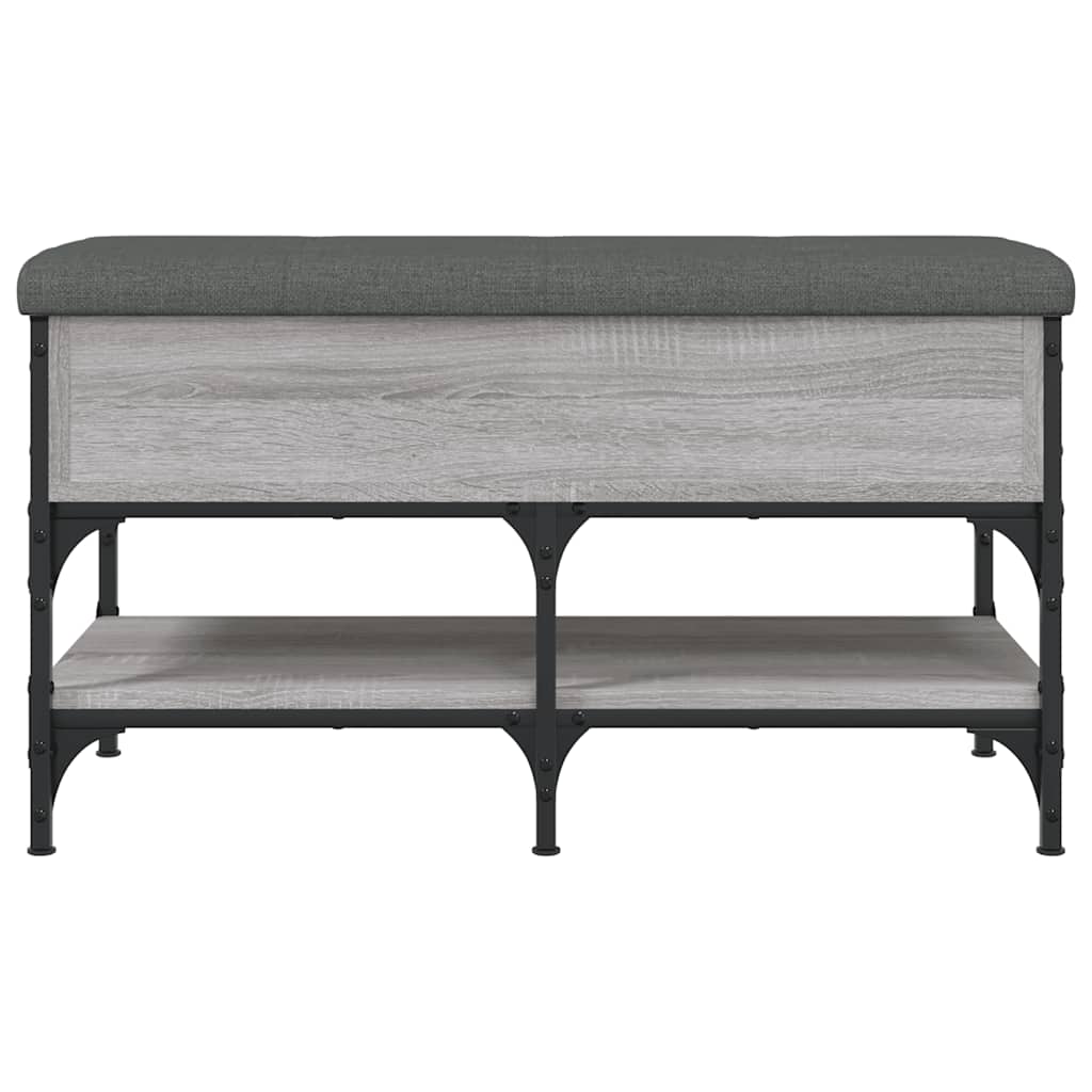 skobænk 82x42x45 cm konstrueret træ grå sonoma-eg