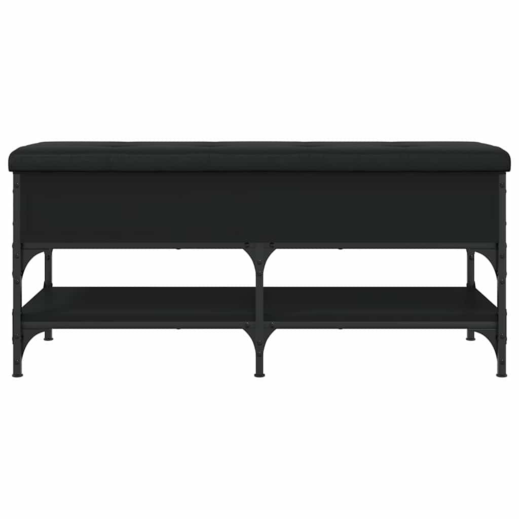 skobænk 102x42x45 cm konstrueret træ sort