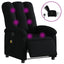 eldrevet massagestol stof sort
