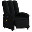 eldrevet massagestol stof sort