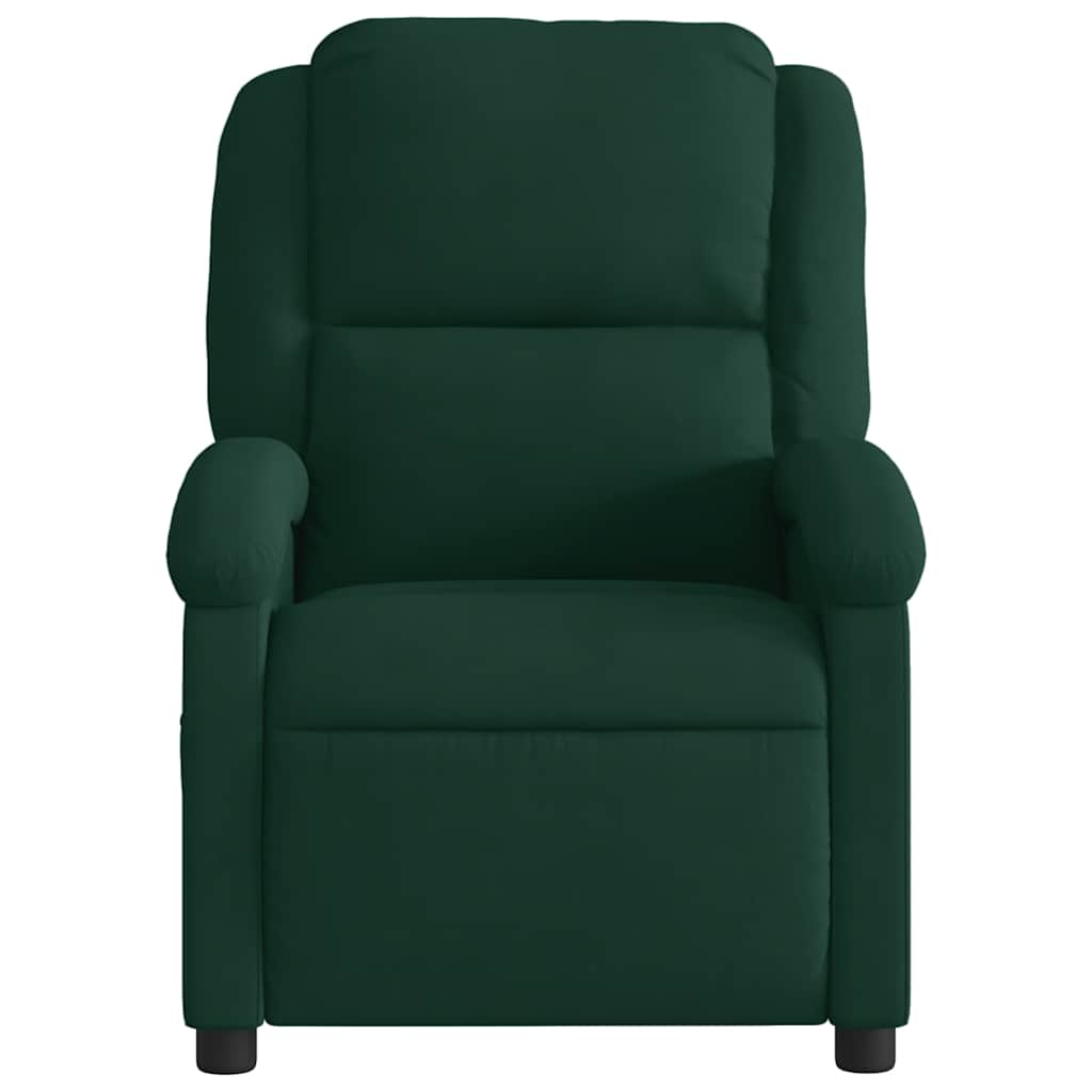 massagestol velour mørkegrøn