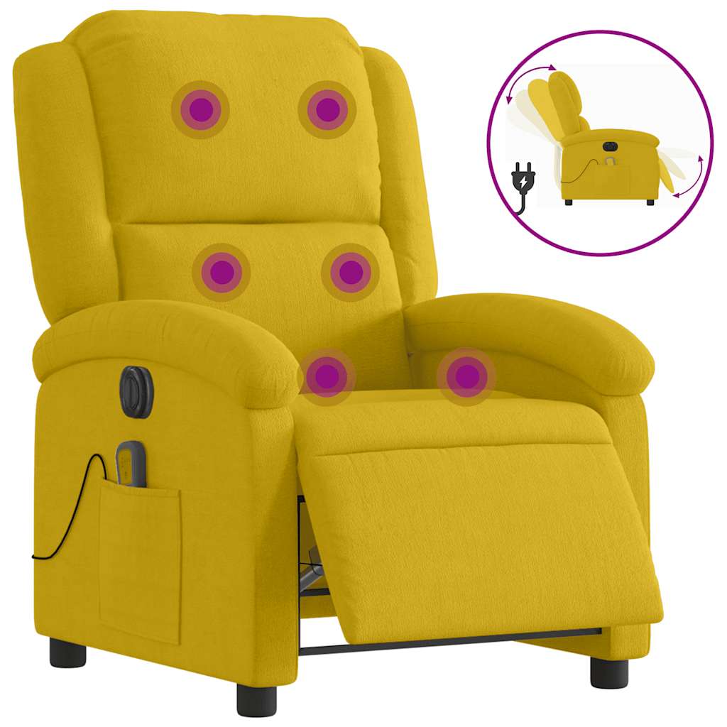 massagestol velour gul