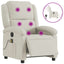 massagestol velour cremefarvet