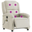 massagestol velour cremefarvet