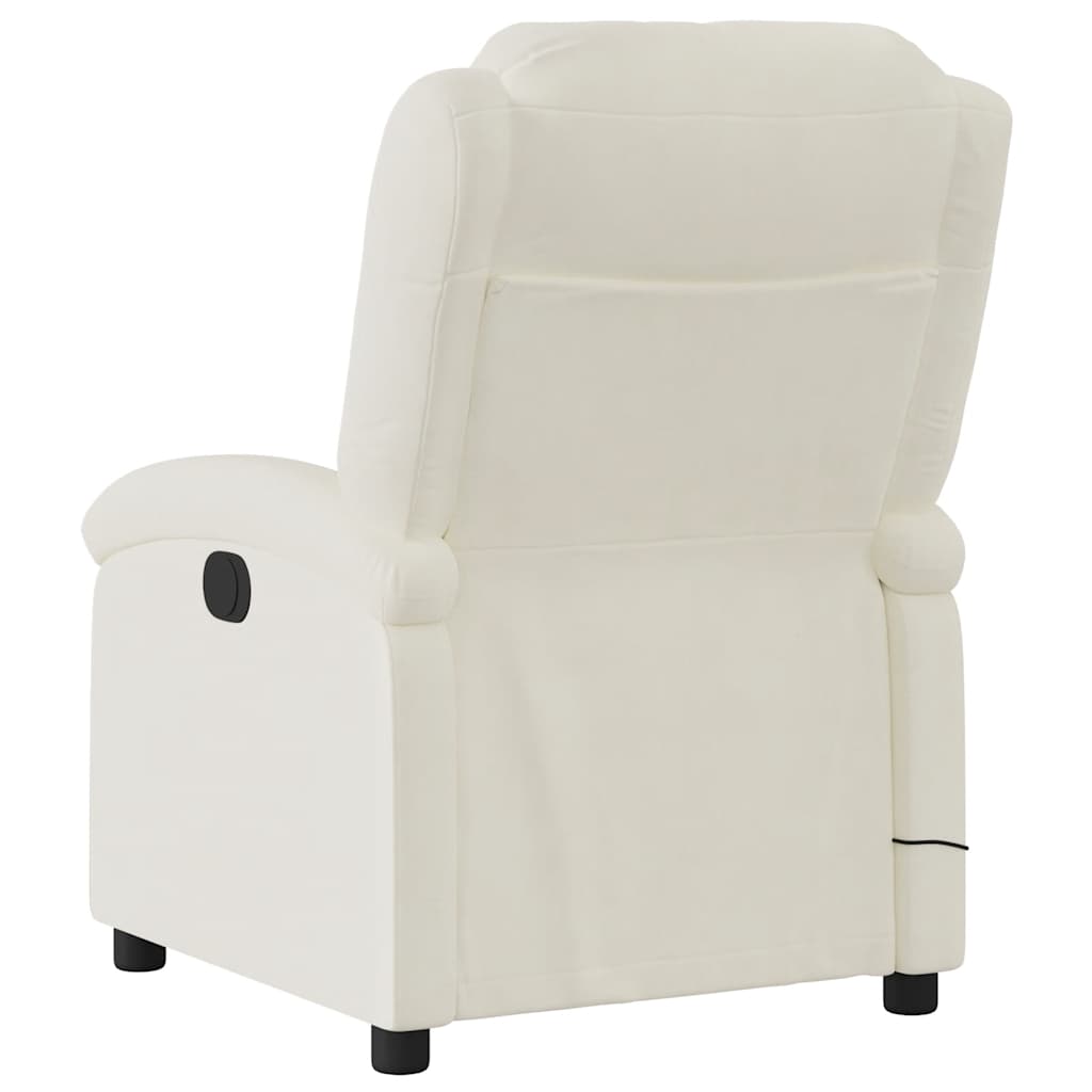 massagestol velour cremefarvet