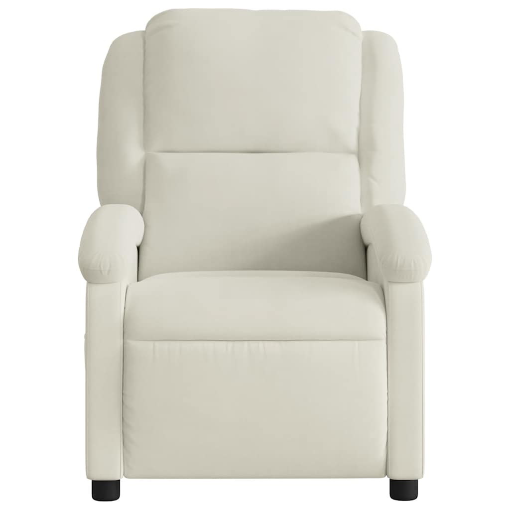 massagestol velour cremefarvet