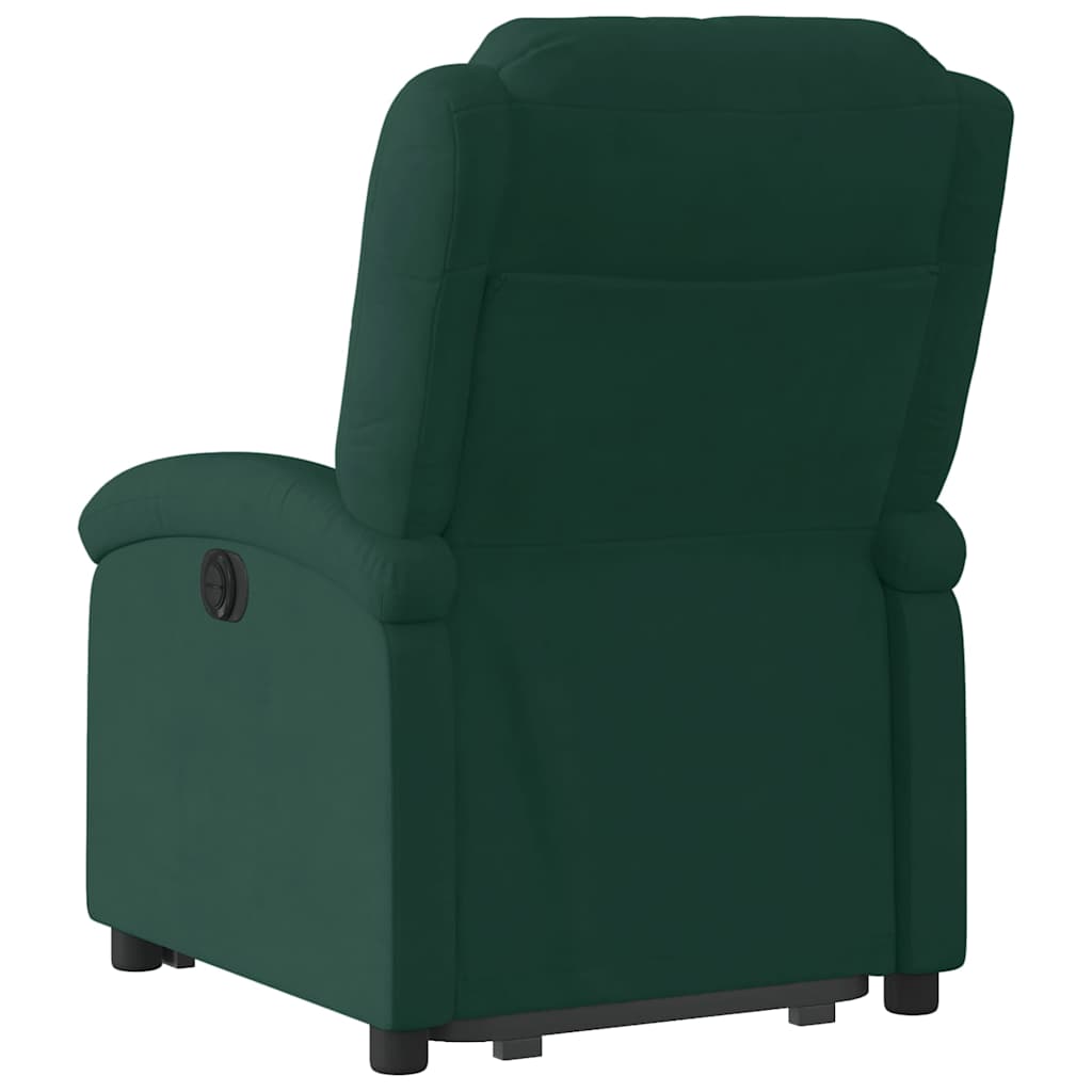 løftestol velour mørkegrøn