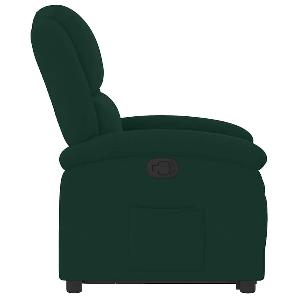 løftestol velour mørkegrøn