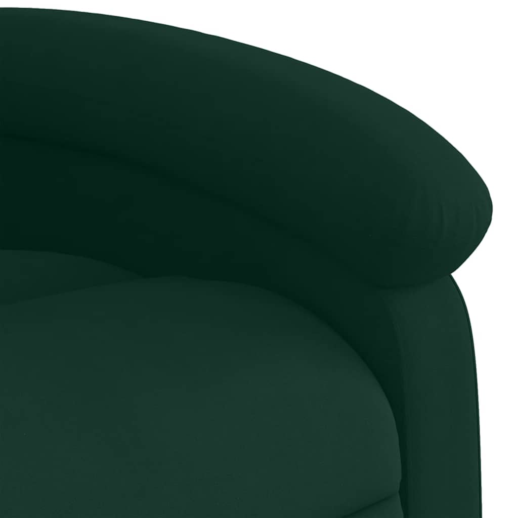 løftestol velour mørkegrøn