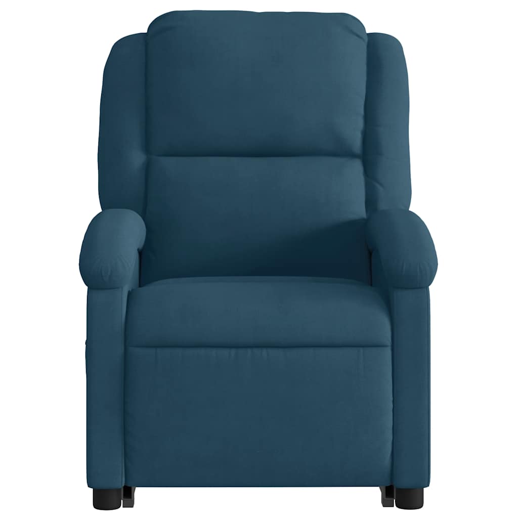 løftestol velour blå