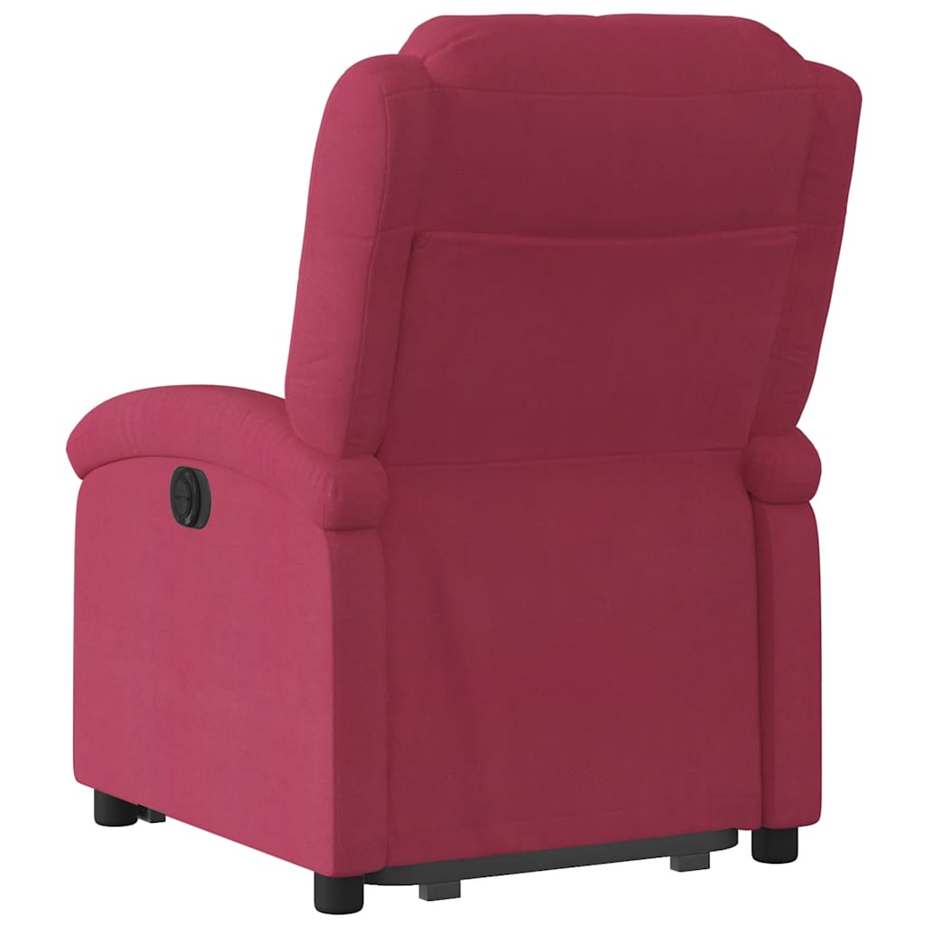 løftestol velour vinrød
